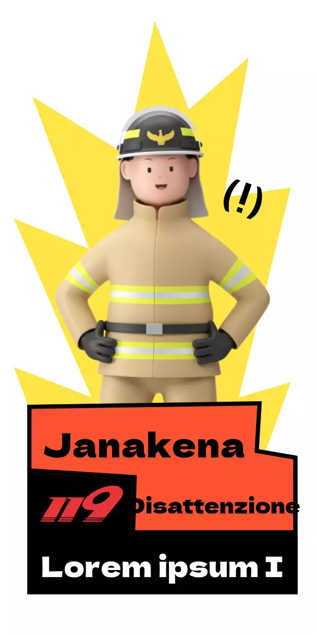 I vigili del fuoco evidenziano il pericolo in arancione