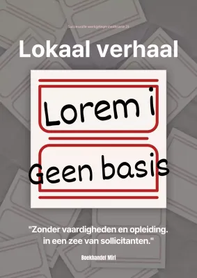 Geen specifieke sollicitatiebrief met rode en beige accenten