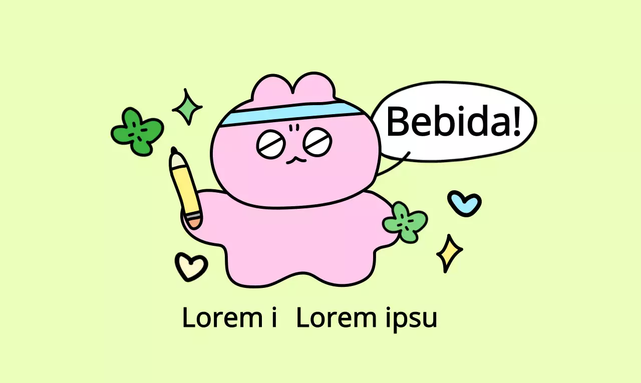 Um conceito de amuleto perfeito com ilustrações coloridas e engraçadas