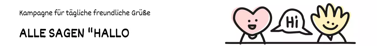 Entwerfen Sie eine alltägliche Grußkampagne