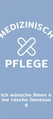 Medizinische Versorgung mit einfacher Anmutung und medizinischen Illustrationen