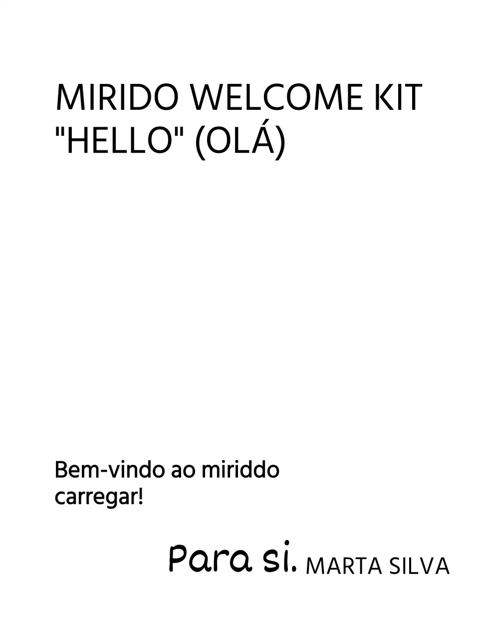 Kit de boas-vindas para empresas com tipos de letra góticos e cursivos