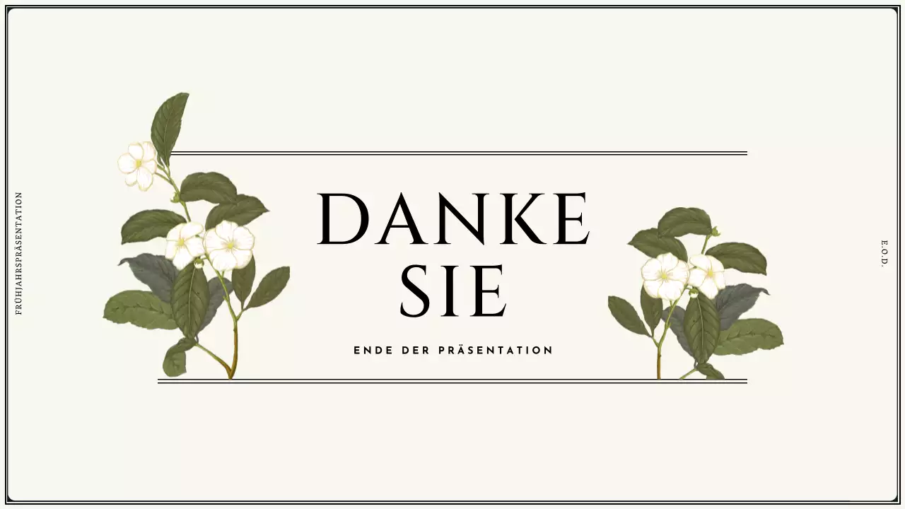 Vintage Frühling Blumen in Elfenbein Design Vorschlag