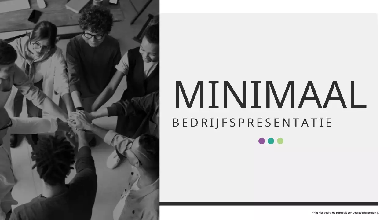 Elegant zakelijk rapportmateriaal in zwart-wit