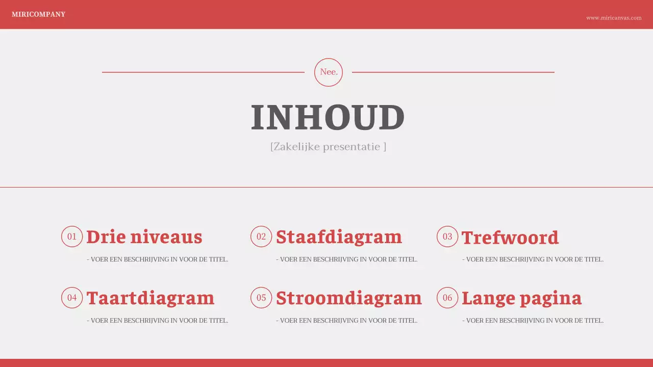 Minimalistische nummering in ivoorrood