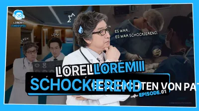 Krankenhaus mit einem hellblau-weißen KnebelEpisode Information