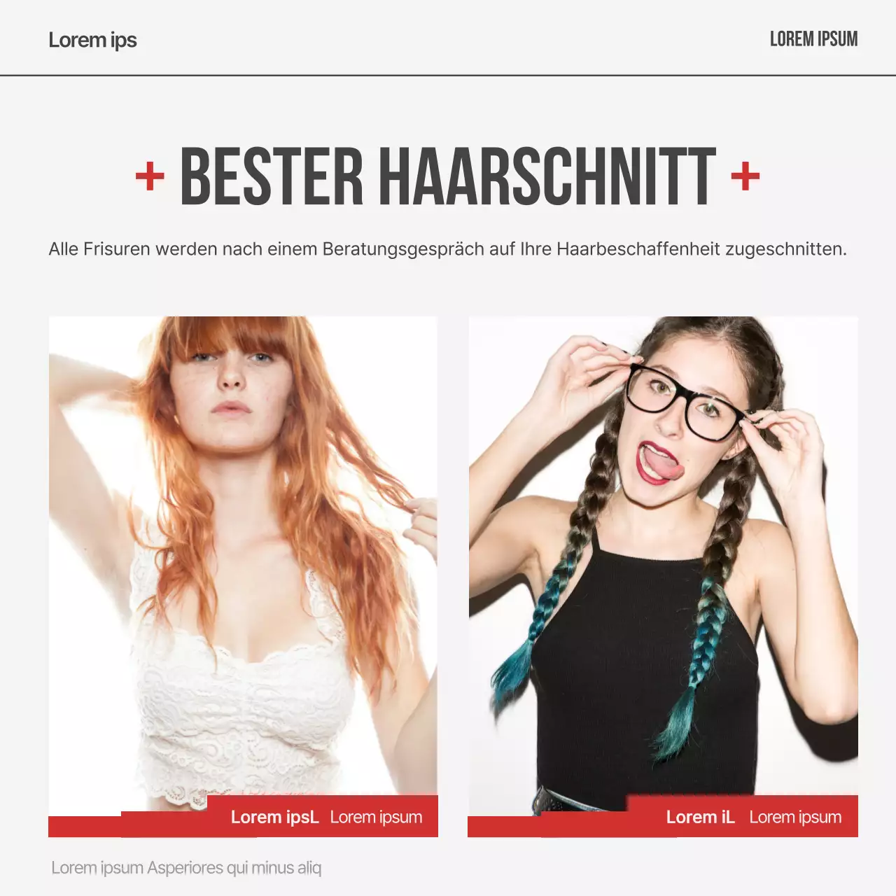 Red's modern hair brand post