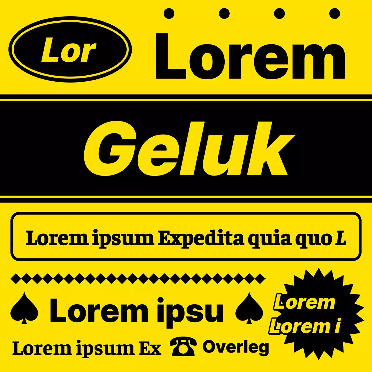 Een retro schoolmotto in geel en zwart @schoolmarms