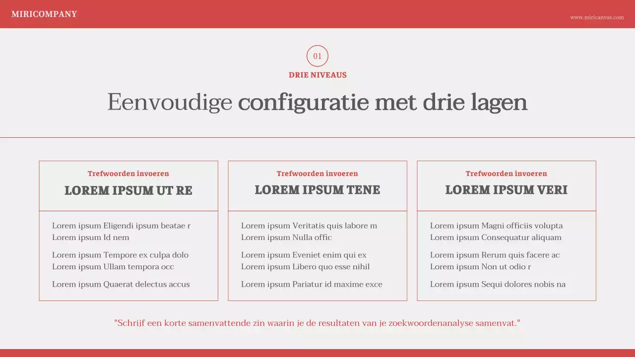 Minimalistische nummering in ivoorrood