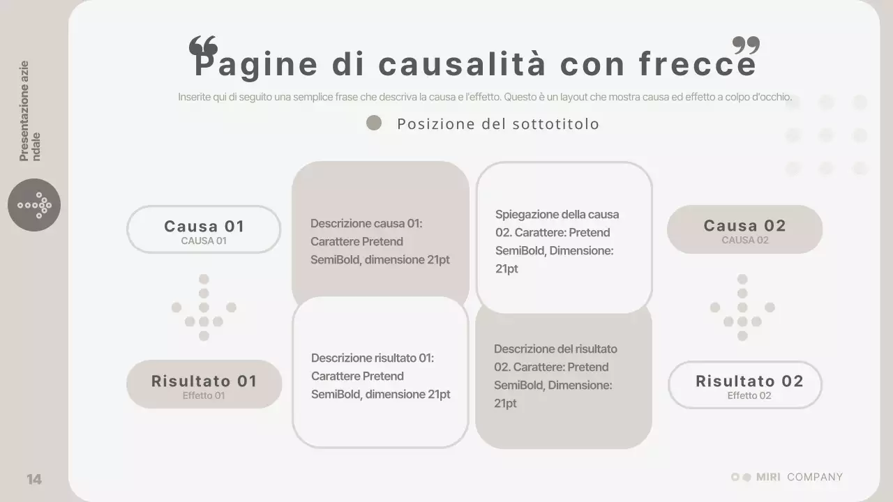 Una presentazione aziendale semplice e beige