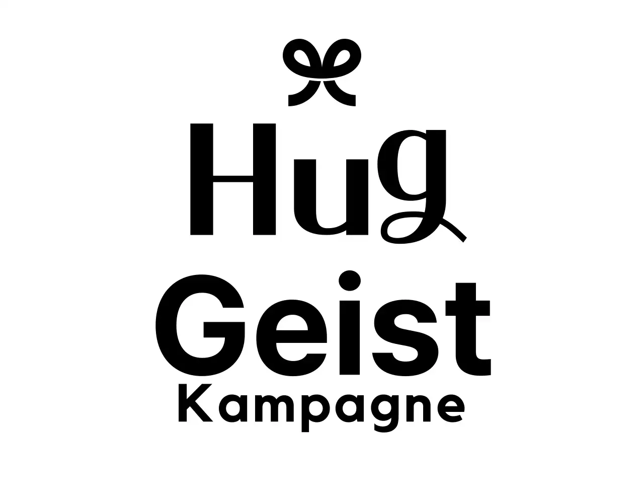 Freiwilligengruppen der Kampagne mit Bänderillustrationen