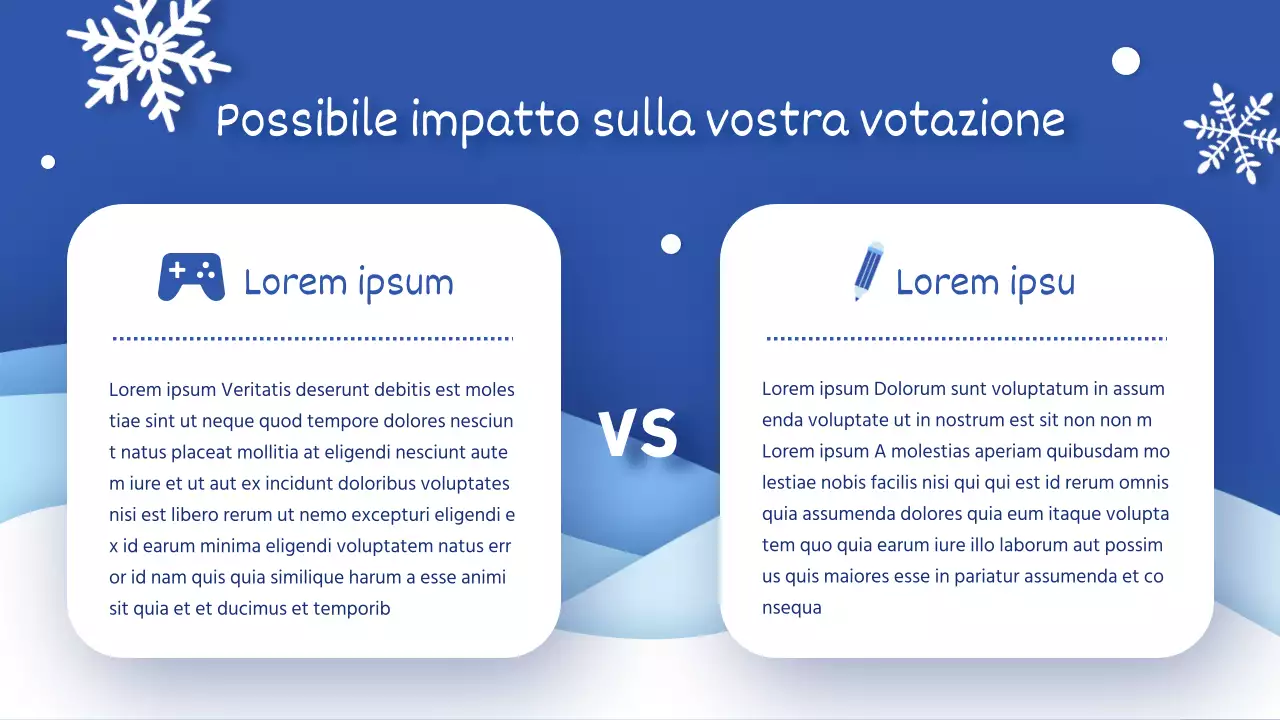 La vostra guida per un corso intensivo di vacanze invernali in bianco e blu