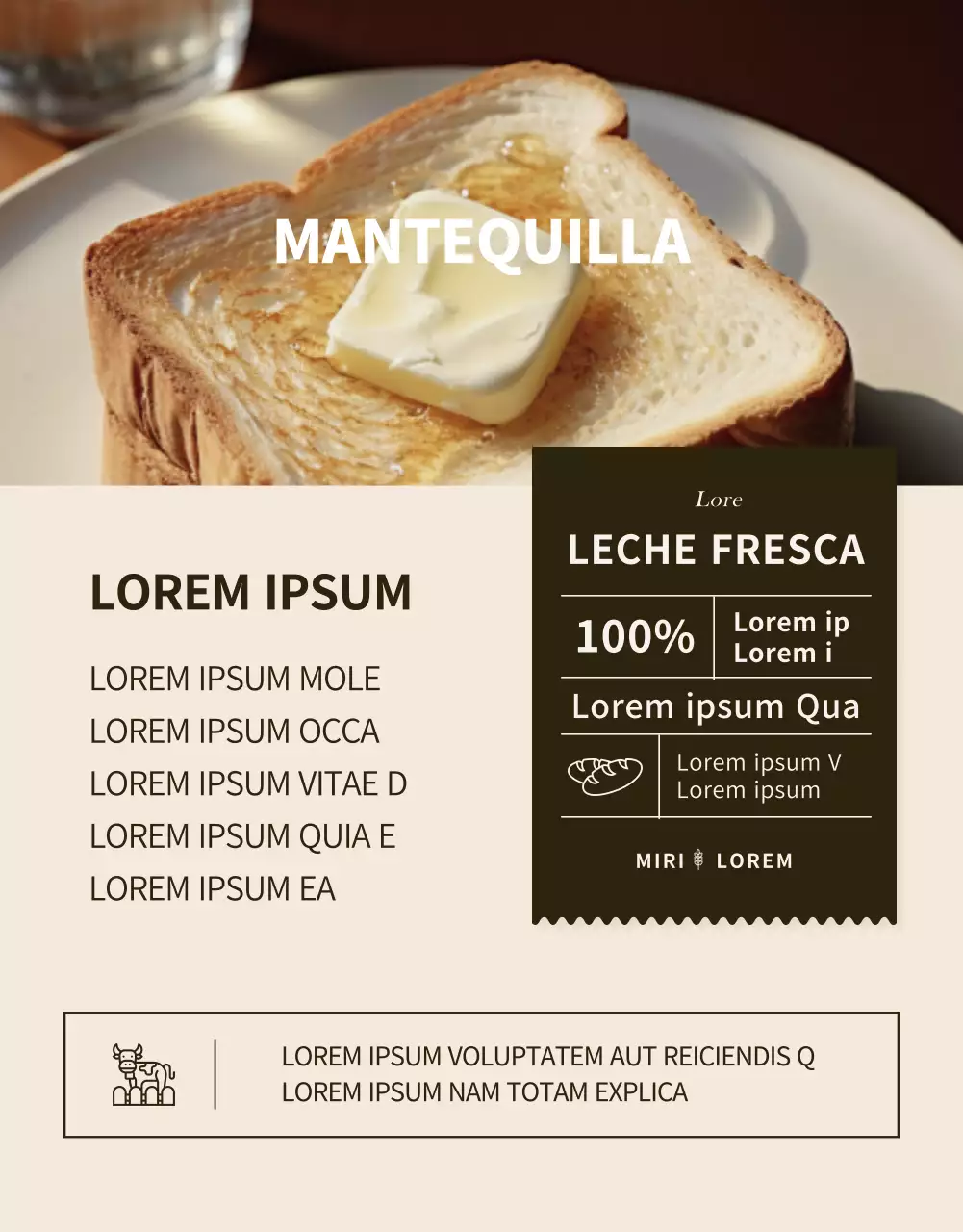 Promueva un evento de pastelería moderno en negro y beige