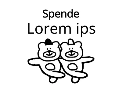 Sharing-Kampagne mit niedlichen Illustrationen