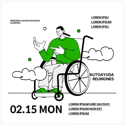 Promover una sencilla reunión verde y blanca de cuidadores de discapacitados