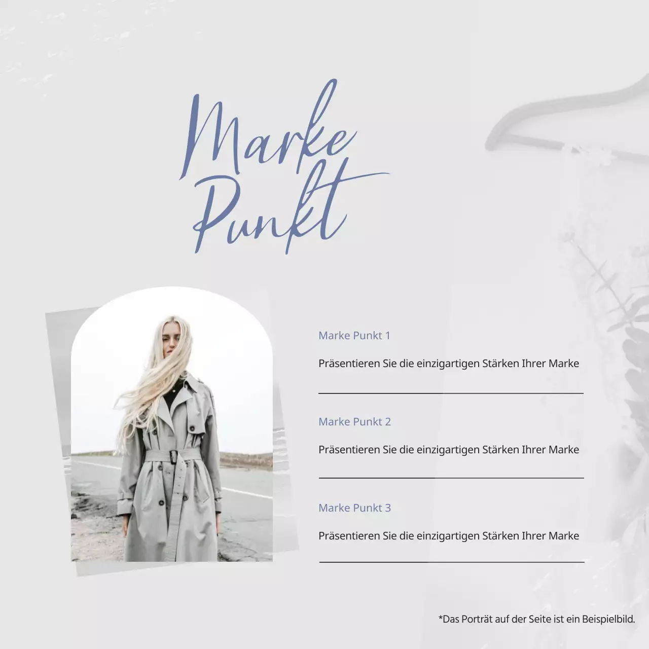 Werbung für eine Marke für schwarz-weiße Vintage-Kleidung