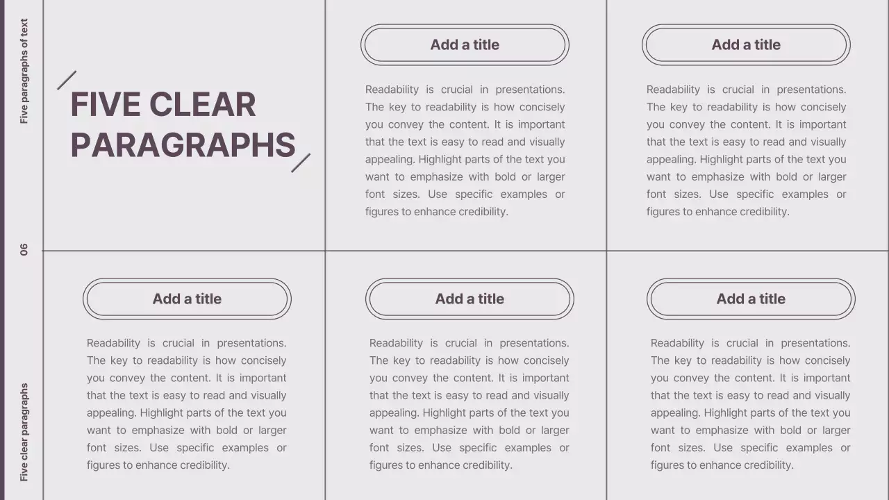 Purple Minimalist Template Presentation