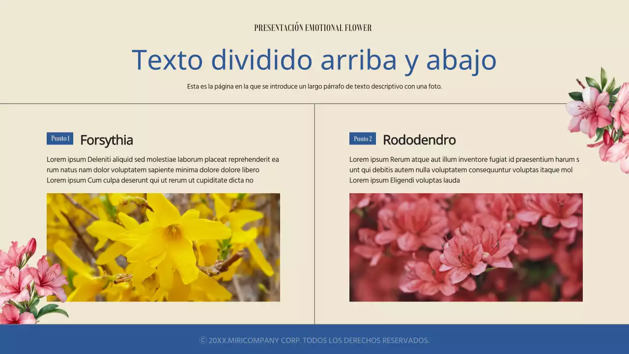 Sencilla y sentimental presentación floral primaveral en azul y marfil