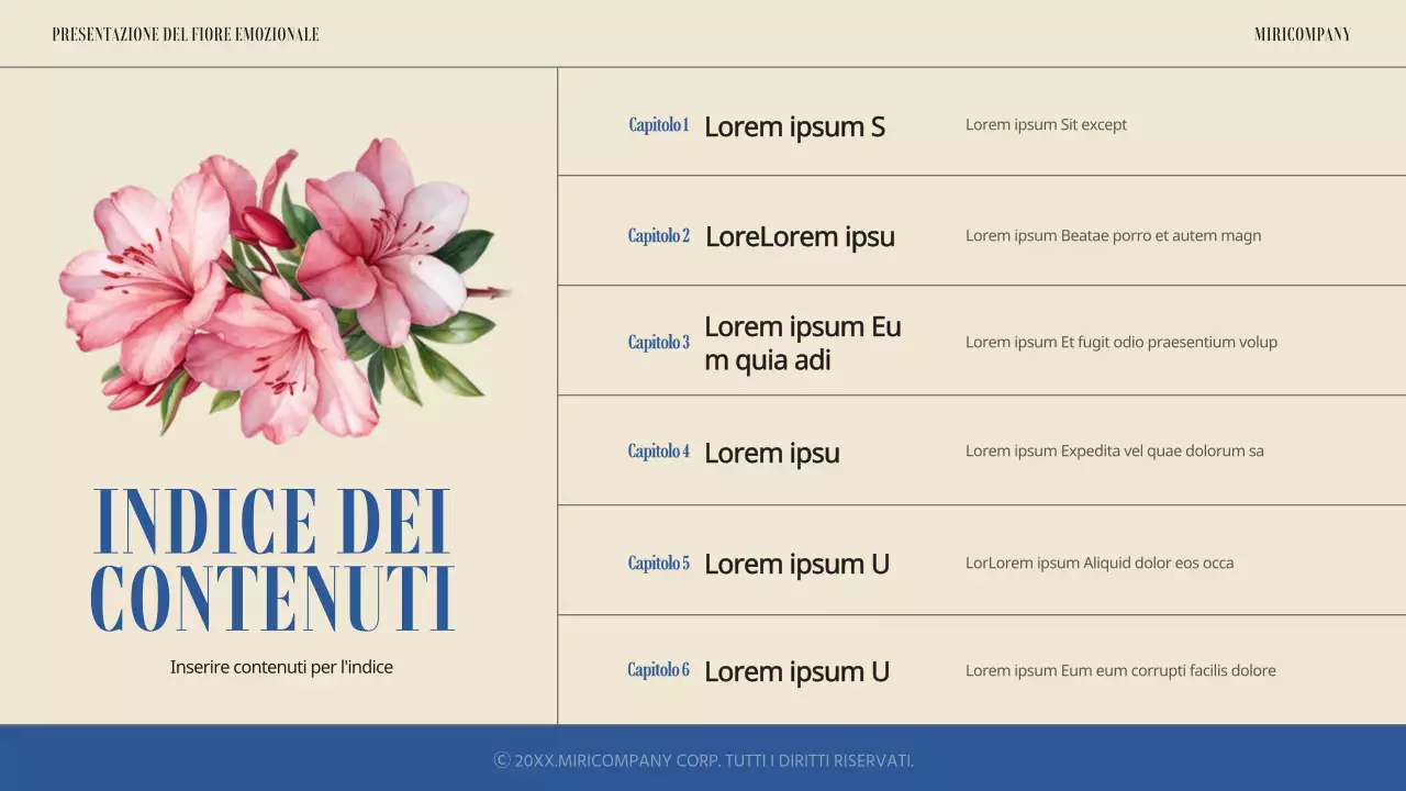 Semplice e sentimentale presentazione floreale primaverile in blu e avorio