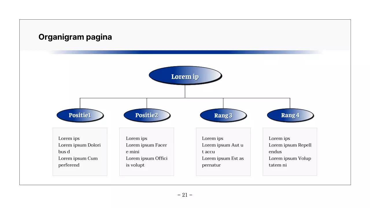 Basis printbaar rapport in marineblauw en grijs