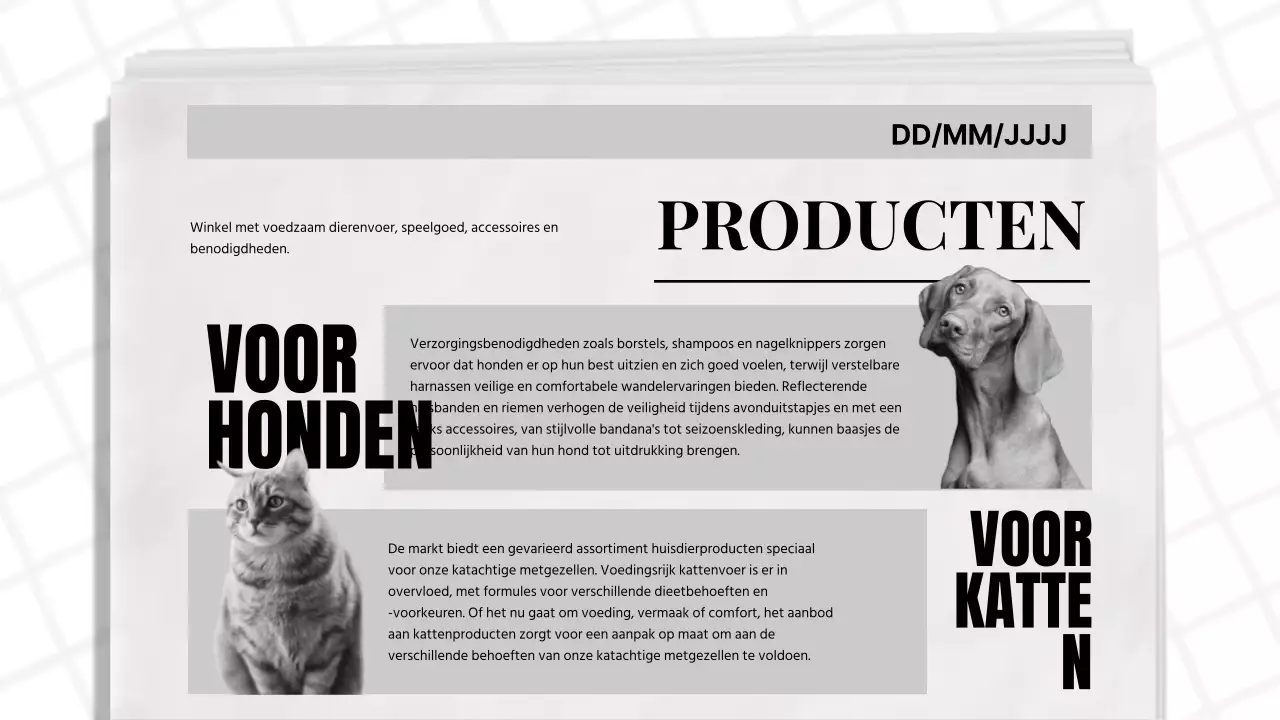 Blauw en Zwart Klassiek Kranten Thema Bedrijfsrapport