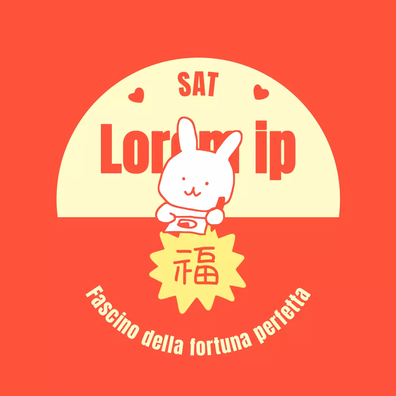 Un simpatico concetto di amuleto di classe B per il SAT che fa il tifo per il successo