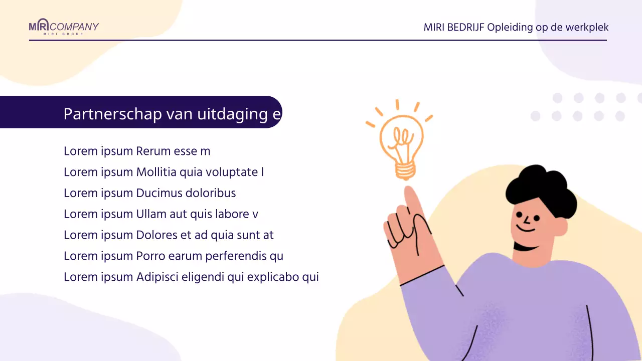 Een eenvoudige HR-trainingsgids in mauve en oranje