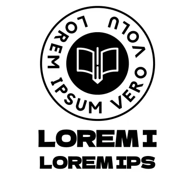 Werbung für eine Agentur für Bildungszulassungen mit einem kreisförmigen Symbol als Logo