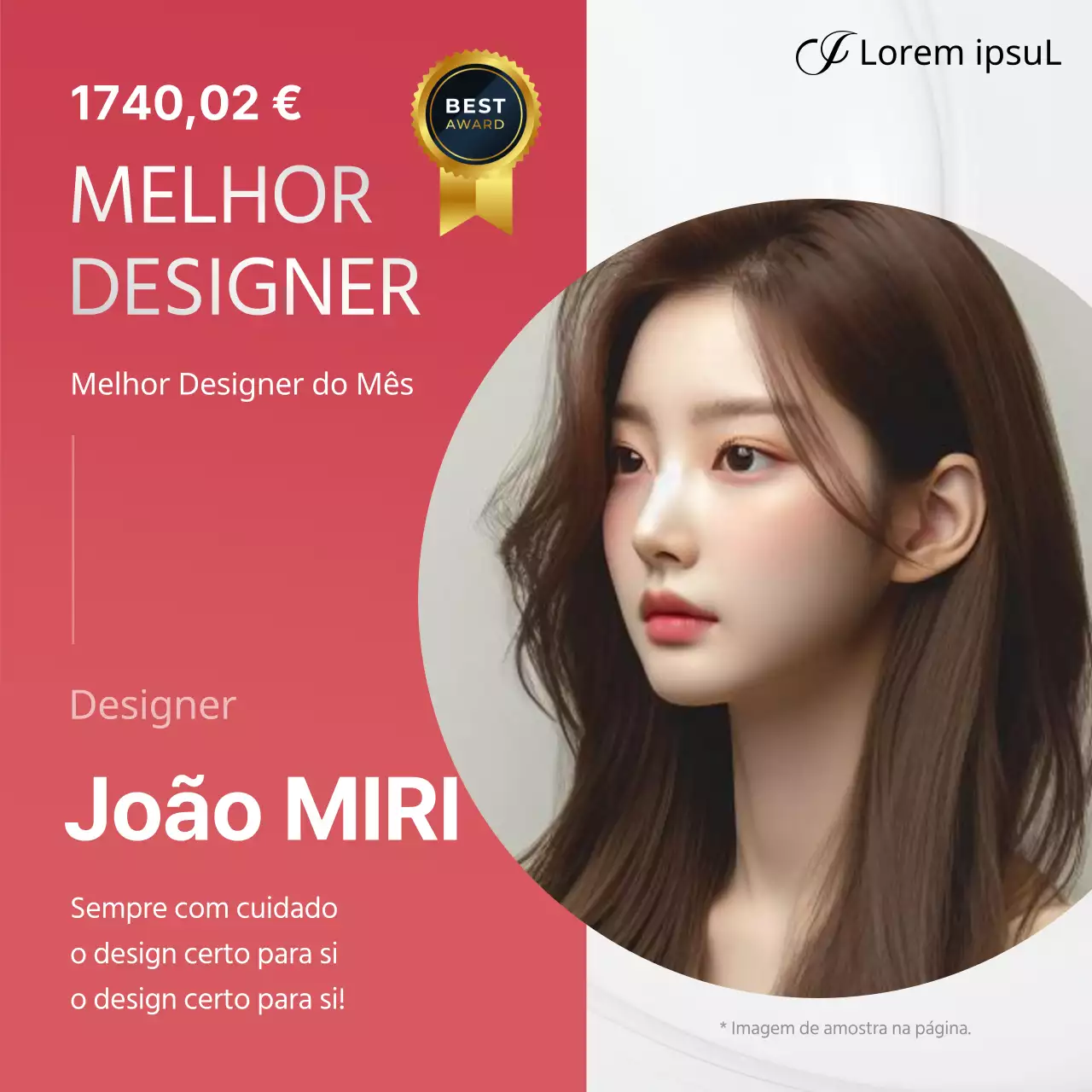 Promover os melhores designers em salões modernos cor-de-rosa