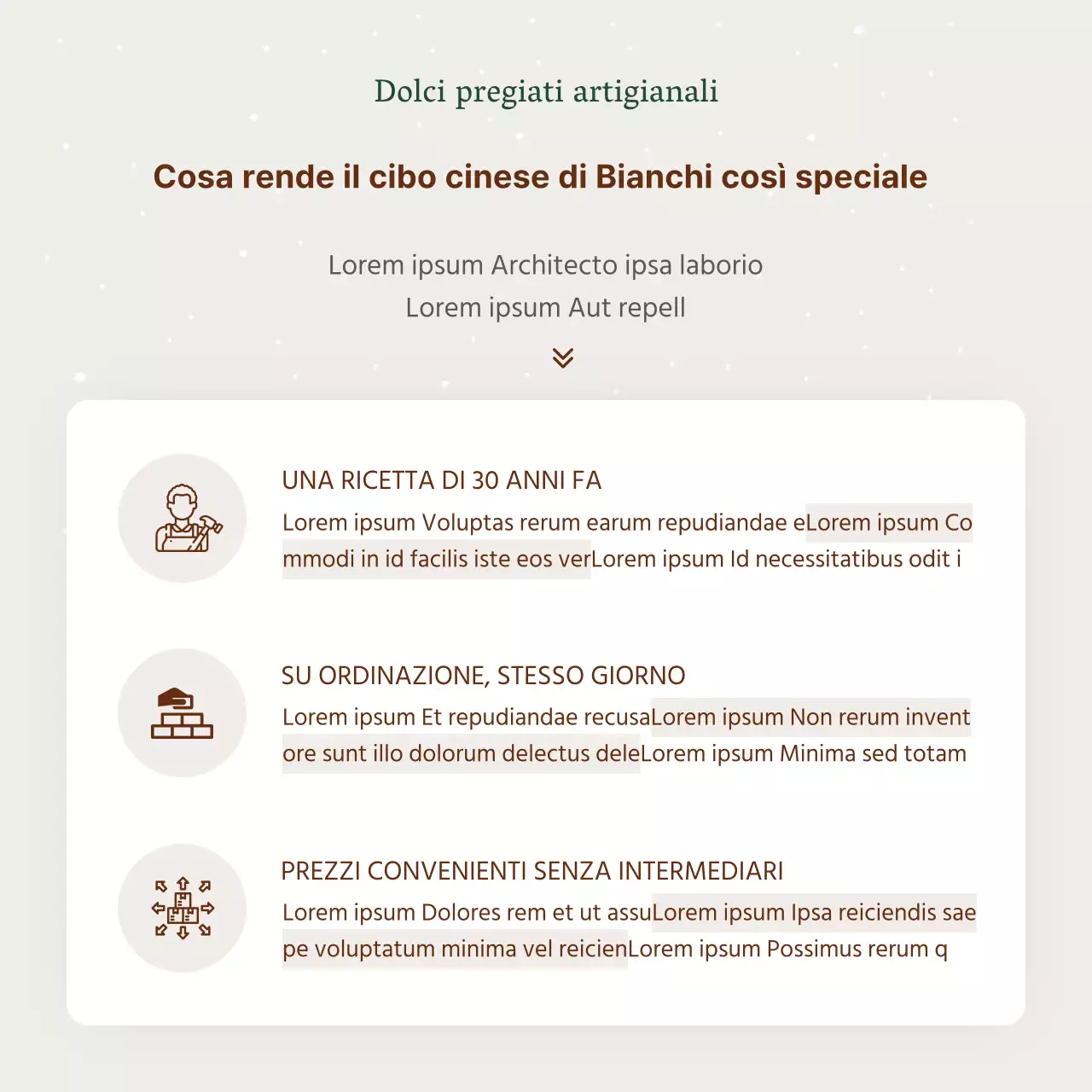 Pubblicità per un semplice set da regalo per le vacanze hanwa in beige e marrone