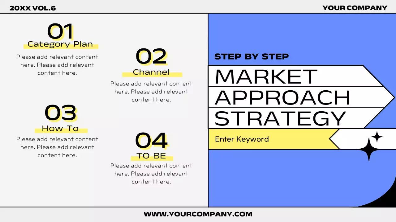 파랑과 노랑의 트렌드한 시장조사 보고서