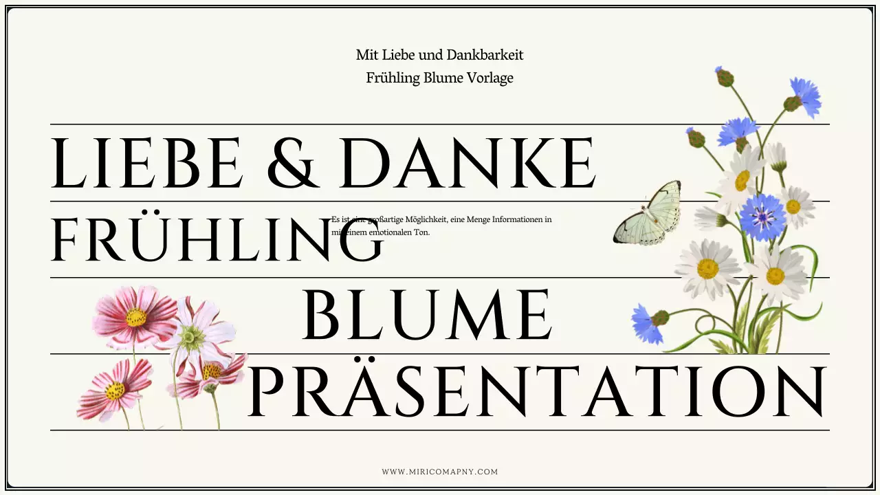 Vintage Frühling Blumen in Elfenbein Design Vorschlag