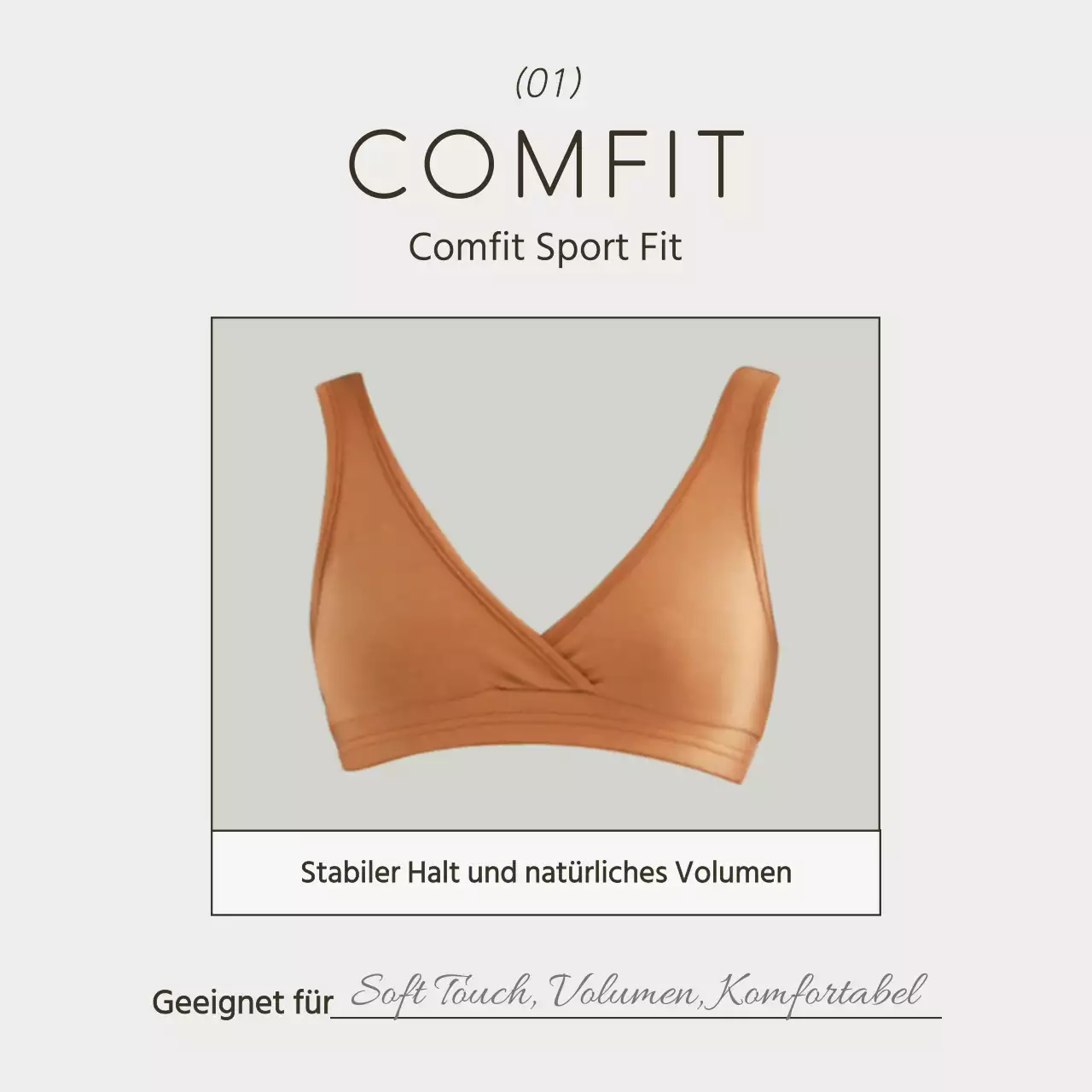 Einfache Unterwäschewerbung in Weiß und Chartreuse