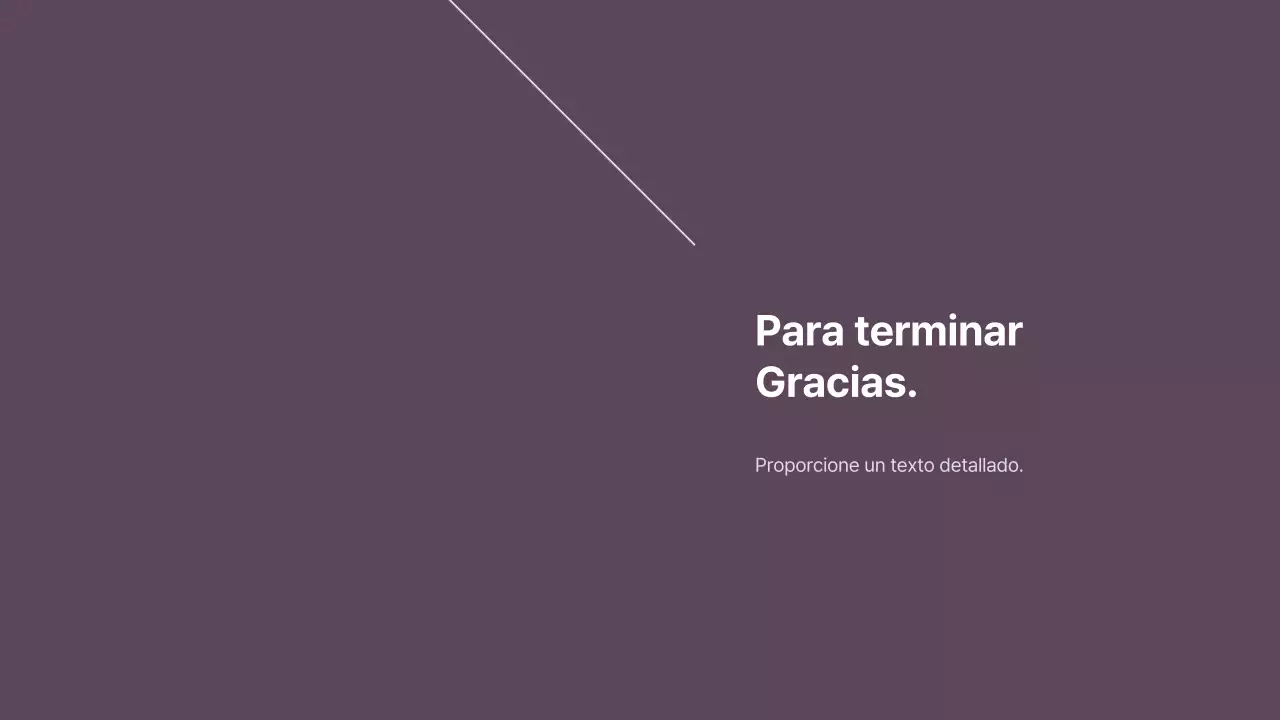 Explicación del diseño de estilo minimalista en morado