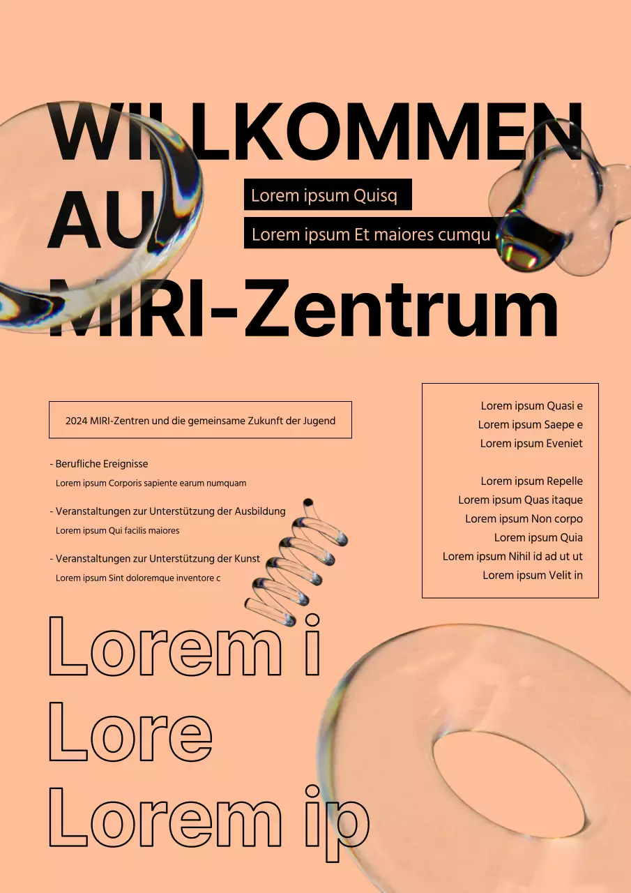 Öffentliche Veranstaltungen in Rosa und Schwarz fördern