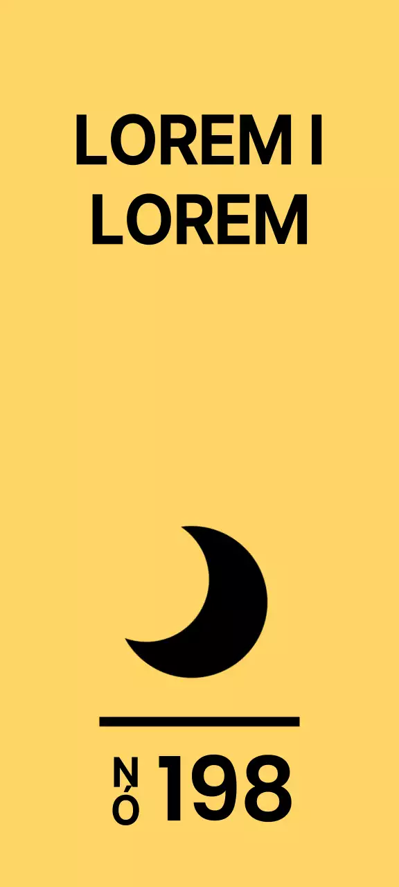 Design simples com um ícone de lua