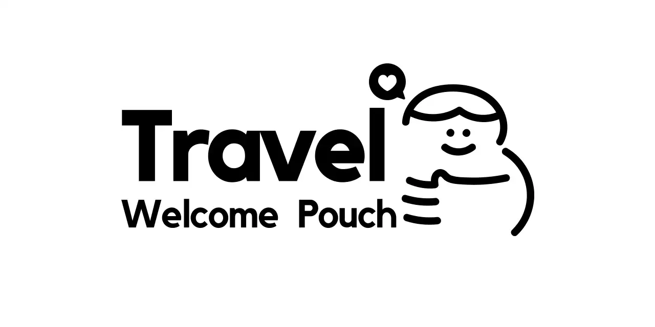 ラインイラストが入ったシンプルな旅行会社のロゴ