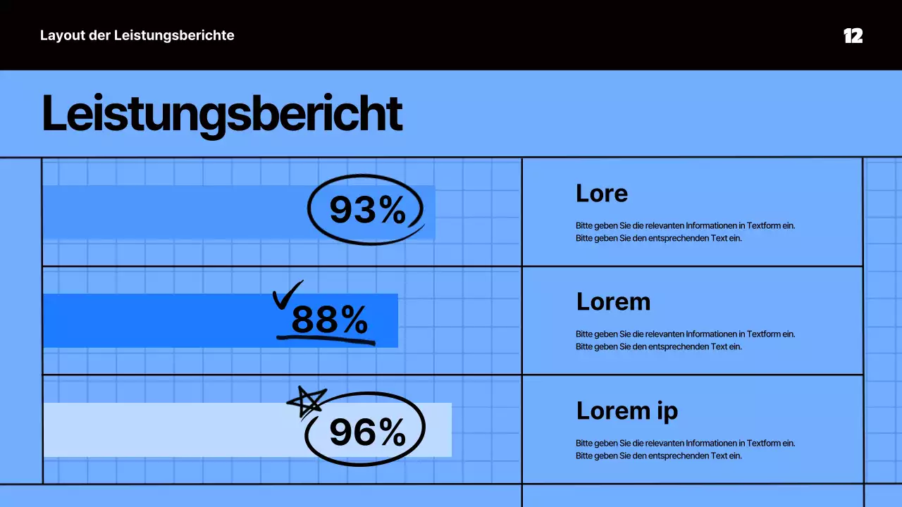 Kitschige Sitzungsunterlagen in Blau