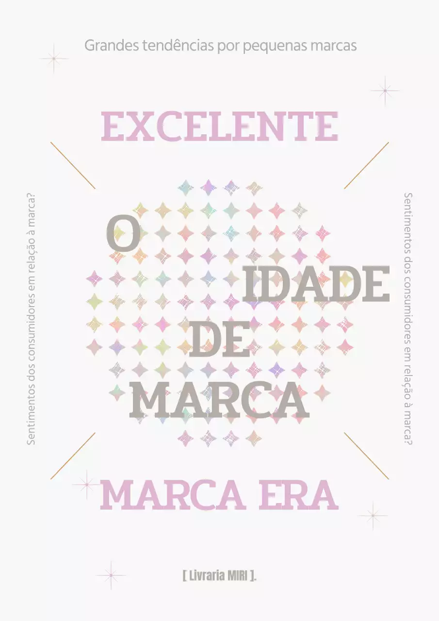 Capa geométrica de psicologia de marca em rosa e bege