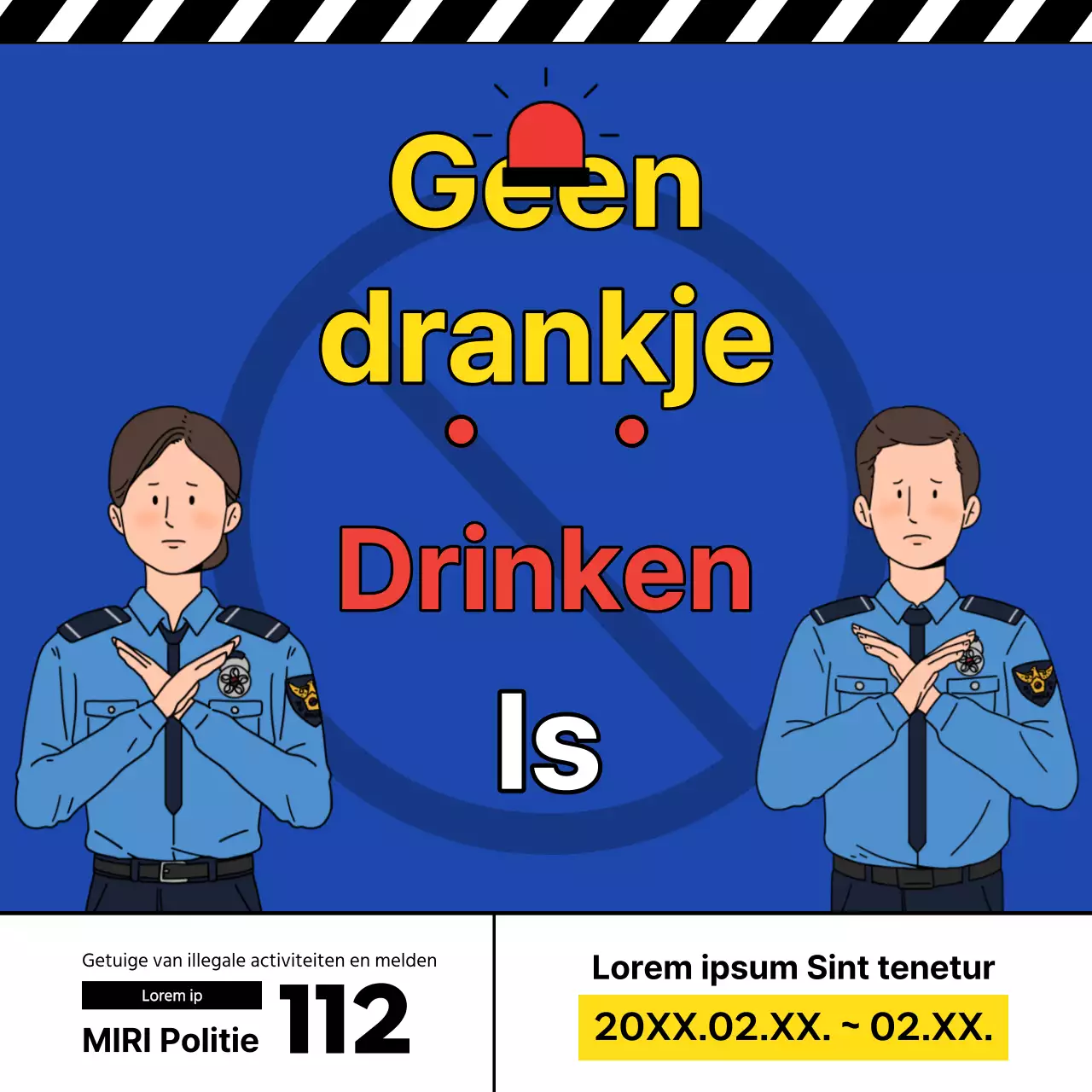 Blauwe en rode accenten bevorderen de handhaving van de politie op rijden onder invloed