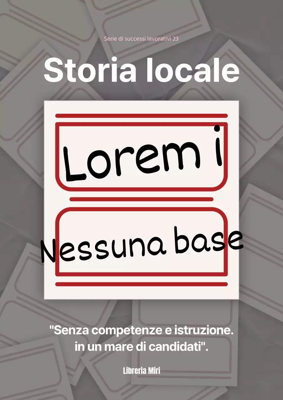 Lettera di presentazione di preparazione al lavoro non specifica con accenti rossi e beige
