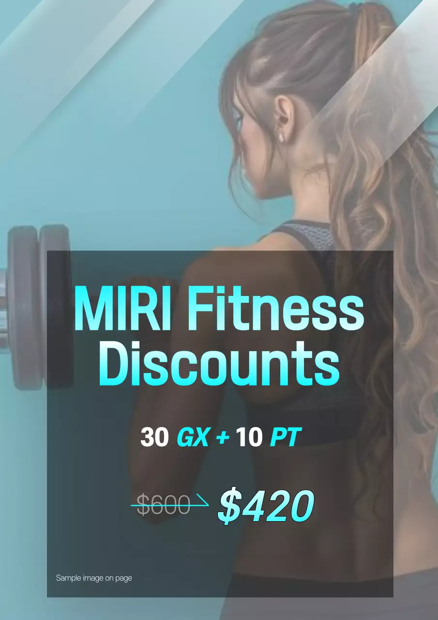 Blue Modern Fitness Promotion Poster