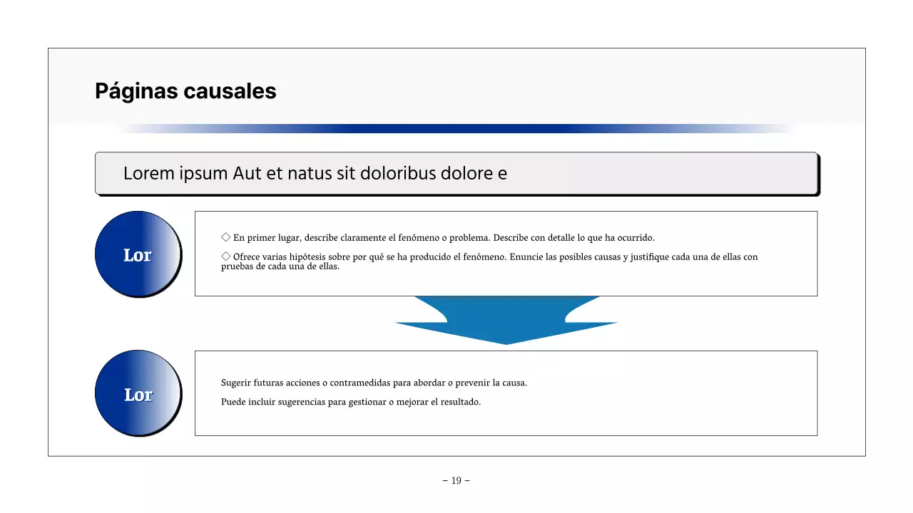 Informe básico imprimible en azul marino y gris