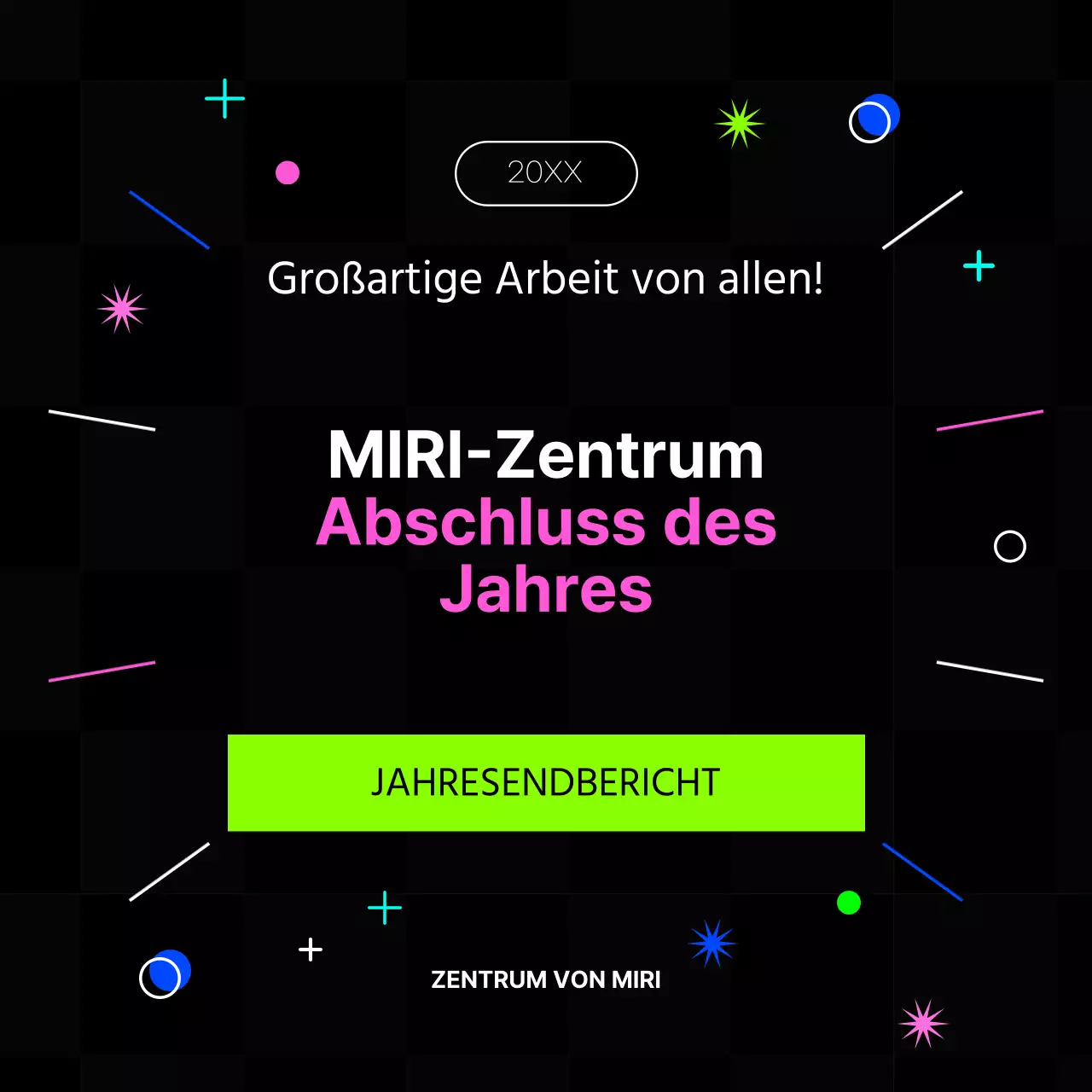 Kitschige Jahresendberichte in Pink und Neonfarben