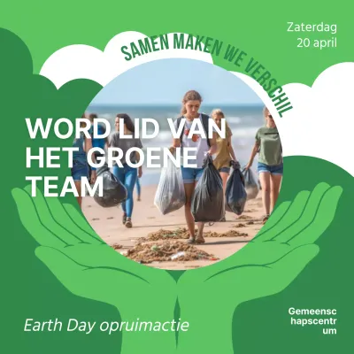 Groene Dag van de Aarde milieuevenementencampagne