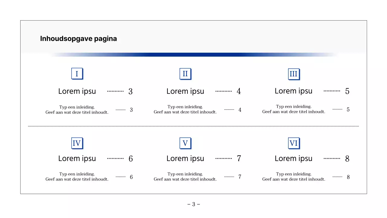 Basis printbaar rapport in marineblauw en grijs