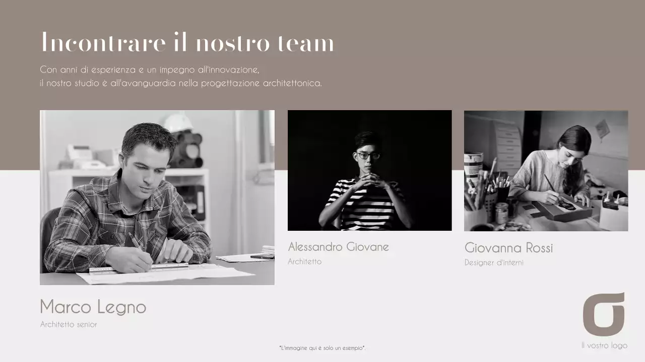 Eleganti relazioni aziendali in bianco e nero