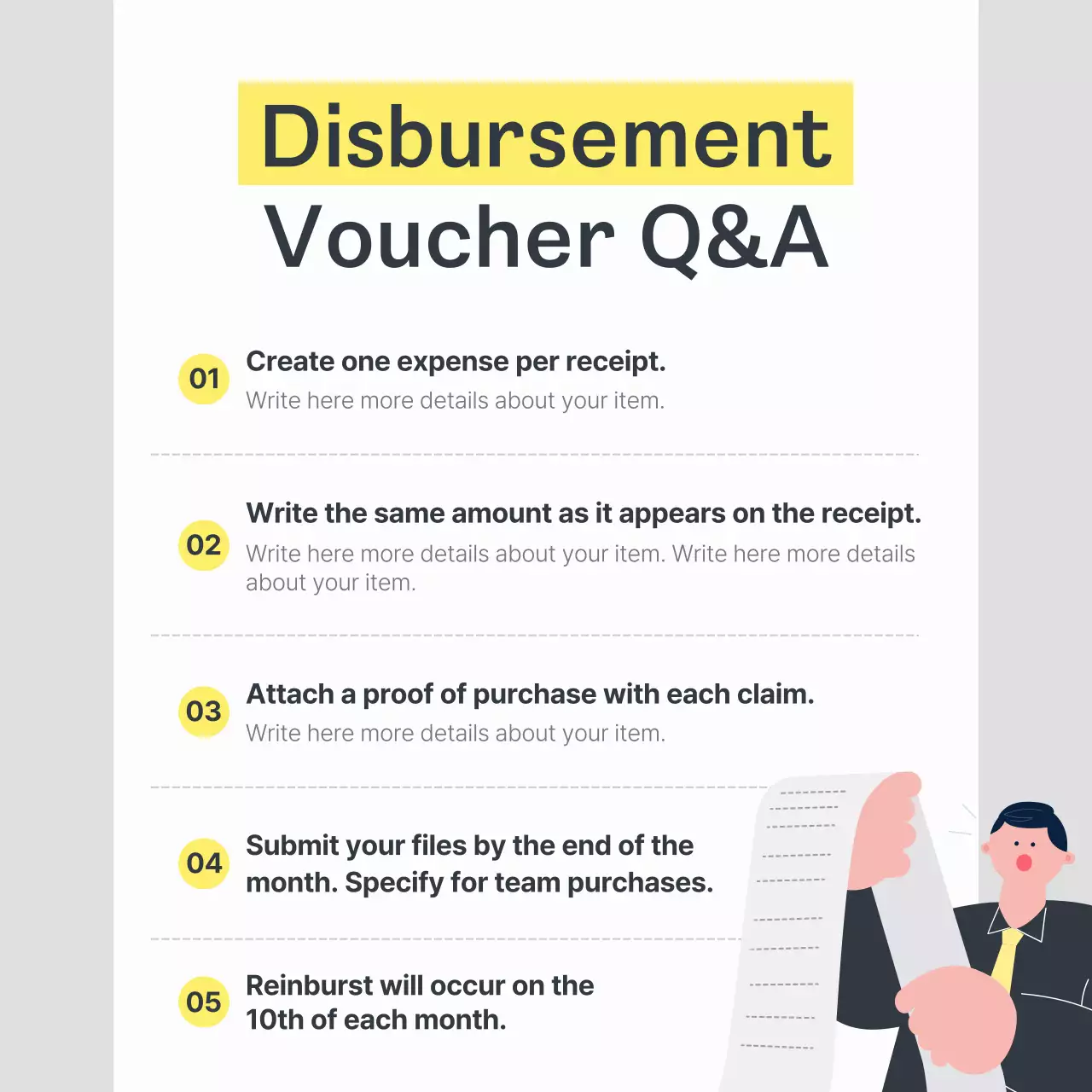 Yellow Simple Finance Guideline Instagram Post