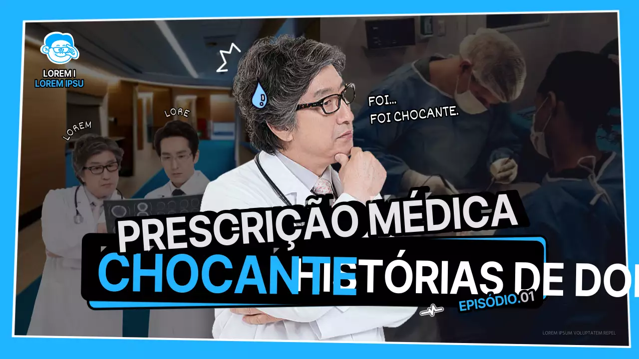 Hospital com uma mordaça azul clara e brancaInformações sobre o episódio