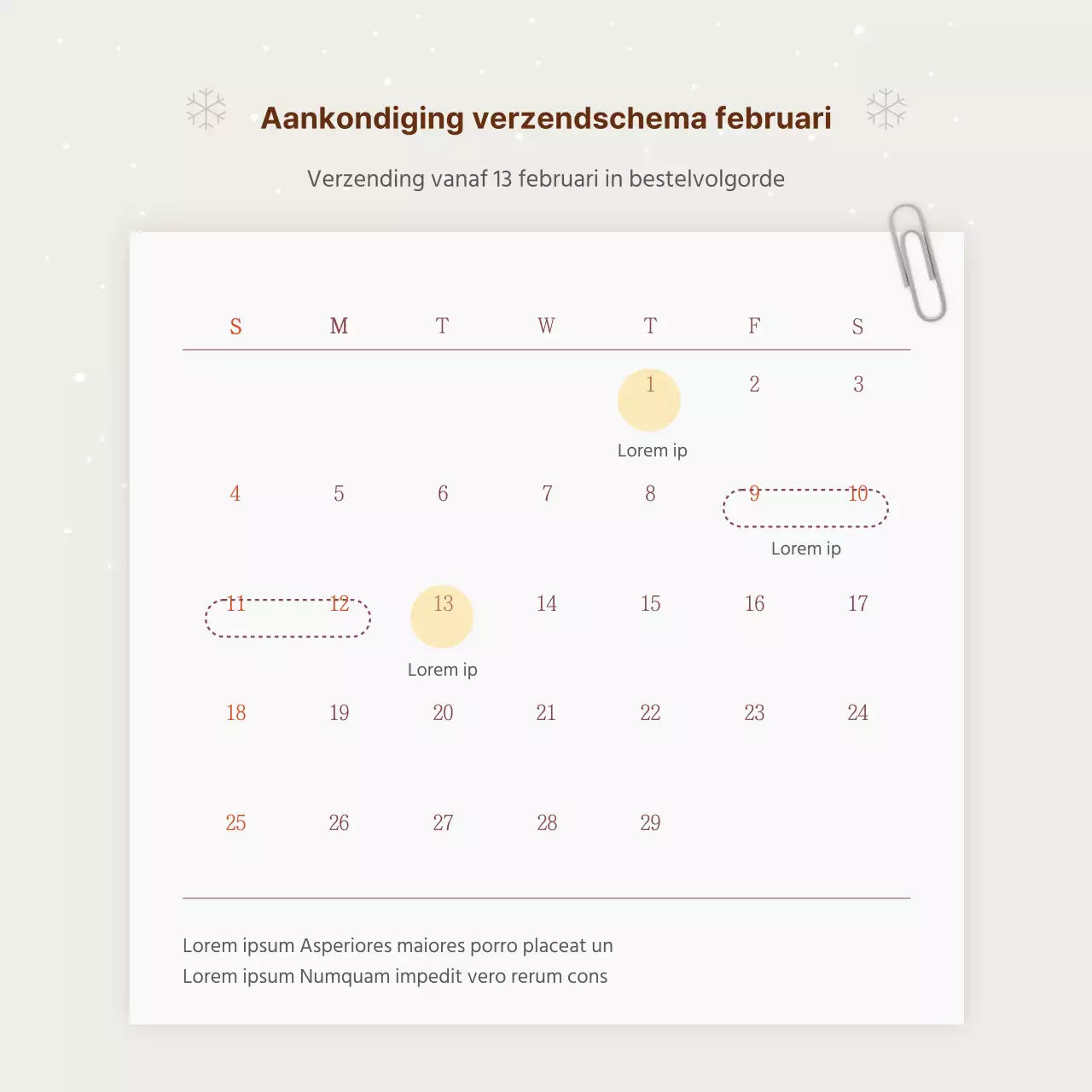 Advertentie voor een eenvoudige hanwa vakantiegeschenkset in beige en bruin